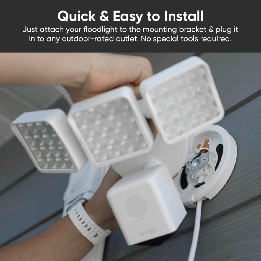 Wyze Cam Floodlight Plug-In Mount New Arrival