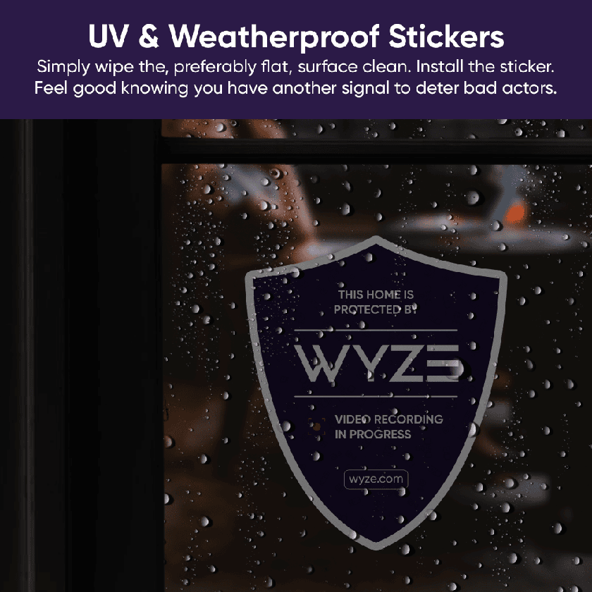 Wyze Security Reflective Sticker On Sale