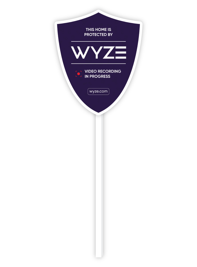 Wyze Security Yard Sign On Sale